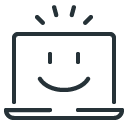 Icon_laptop,-emotion,-cheerful,-smile-24